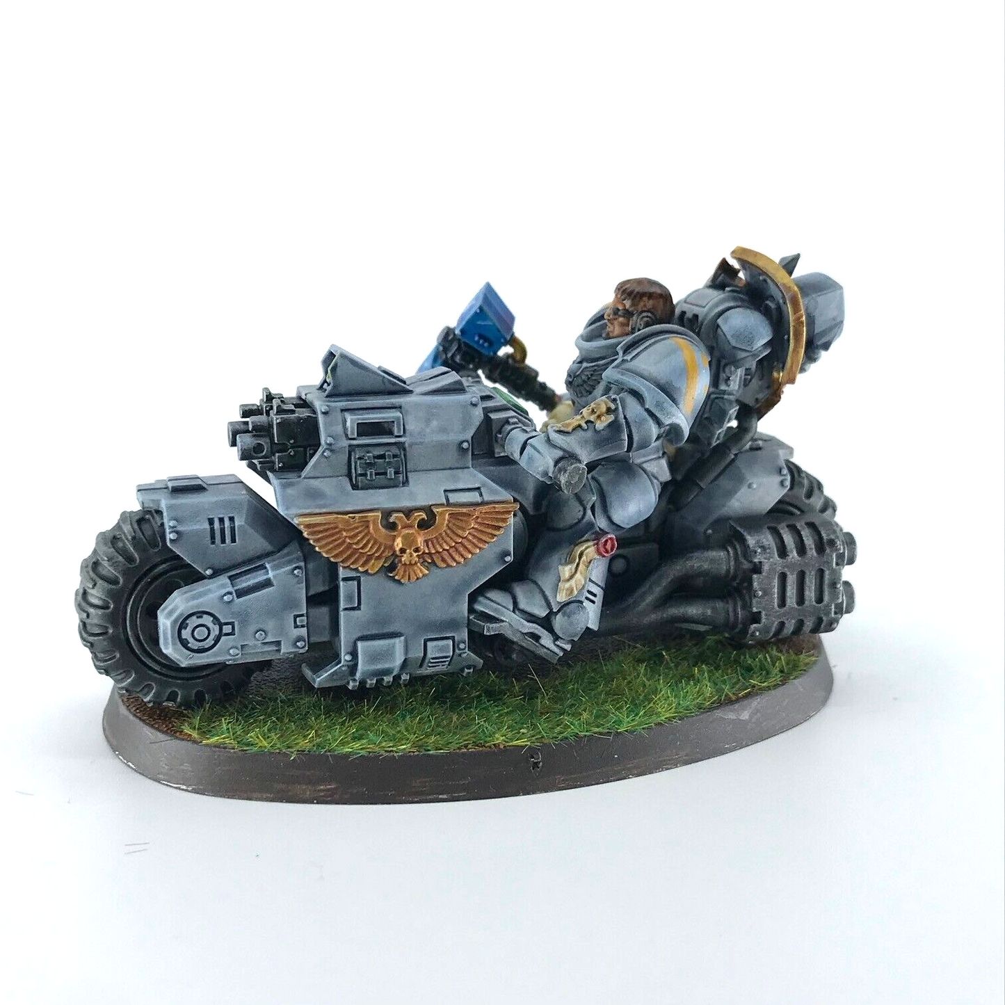 Captain / Lieutenant on Bike Space Wolves Space Marines - Warhammer 40K C4883