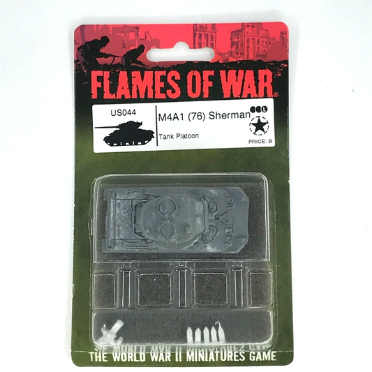 Metal M4A1 Sherman Tank USA Blister WW2 - Flames of War C856