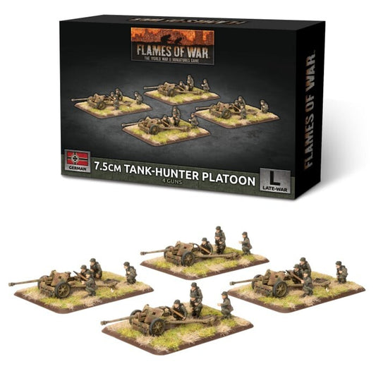 German 7.5cm Tank-Hunter Platoon - Late-War - Brand New - Flames of War