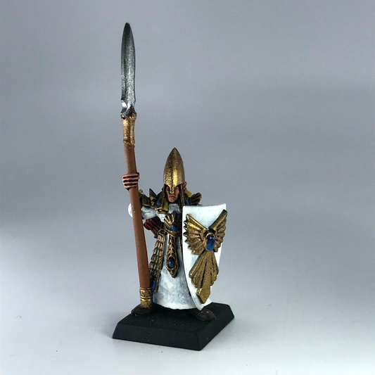 High Elves Lothern Seaguard with Spear - Painted Warhammer Fantasy Metal X4763