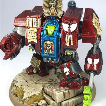 Space Marine Blood Angels Dreadnought - Painted - Warhammer 40K C3509