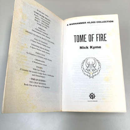 Tome Of Fire - Nick Kyme - 2012 Paperback - Black Library Warhammer 40K M938
