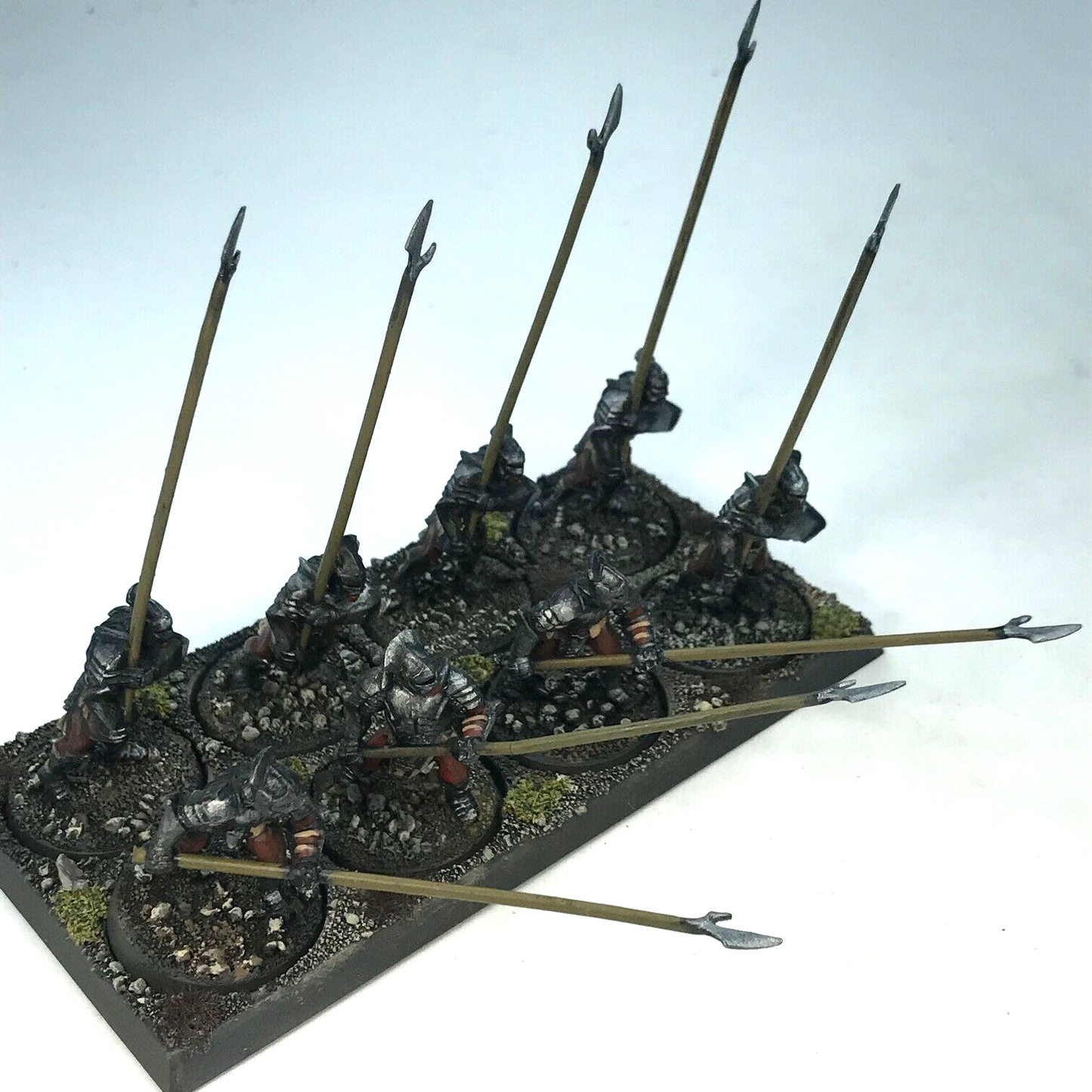 Painted Uruk Hai Warriors plus Tray - LOTR / Warhammer / Lord of the Rings C1331