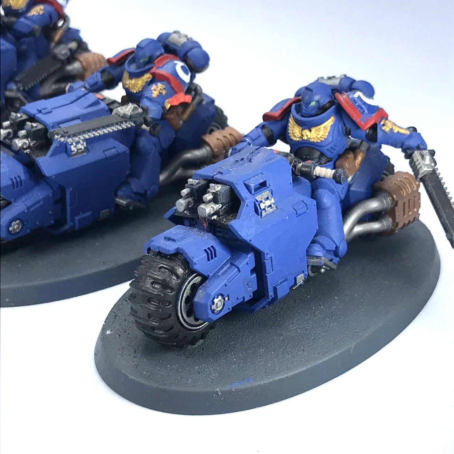 Outriders Bike Squad Ultramarines Space Marines - Painted Warhammer 40K C2840