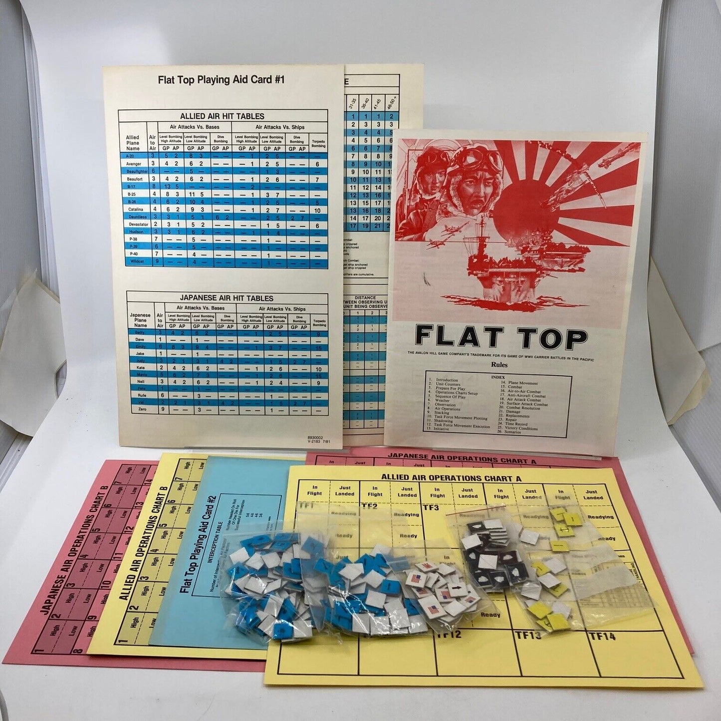 Flat Top:War Game of Carrier Battles in the Pacific 1942 Unsure if Complete W147