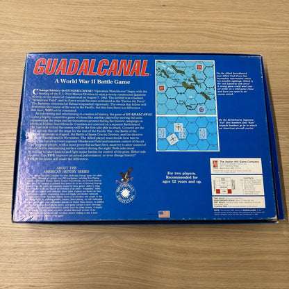 Guadalcanal Board Game - Avalon Hill Game Company - Unsure if Complete W148