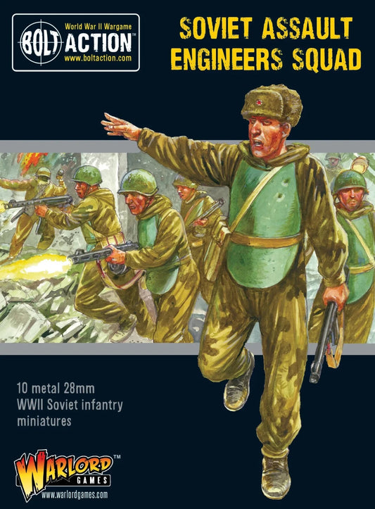 Soviet Assault Engineers Squad - Brand New Warlord Games Bolt Action Miniatures