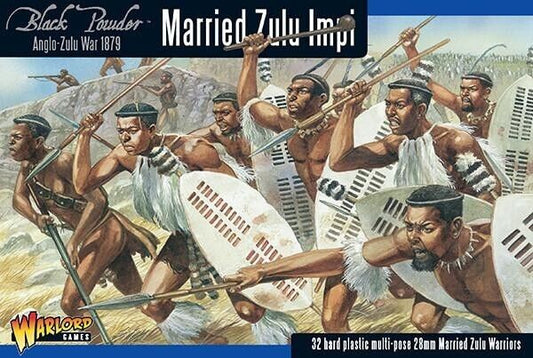 Married Zulu Impi - Anglo-Zulu War - Warlord Games Black Powder Miniatures