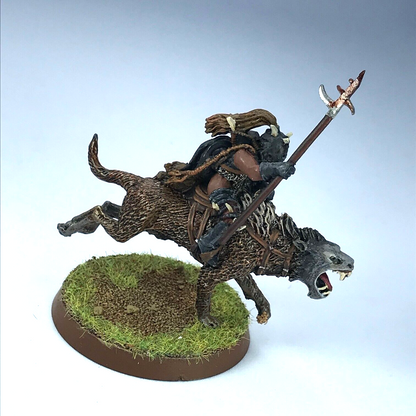 Orc Warg Rider - Painted - LOTR / Warhammer / Lord of the Rings Metal C4588