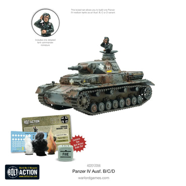 Panzer IV AUSF. B/C/D - Brand New - Warlord Games Bolt Action Miniatures