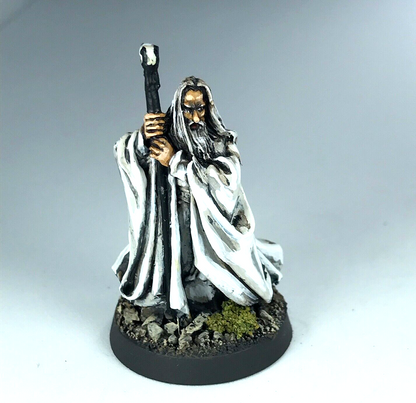 Metal Saruman White Wizard - Painted - LOTR Warhammer / Lord of the Rings X1522