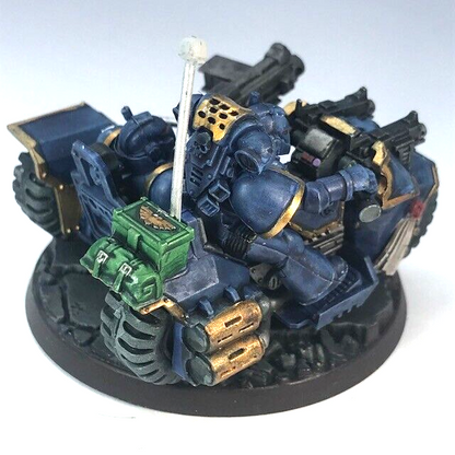 Space Marine Assault Bike Ultramarines - Painted - Warhammer 40K C4040