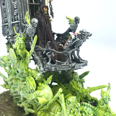 Battlemage on Throne - Death Themed Conversion - Warhammer Age of Sigmar