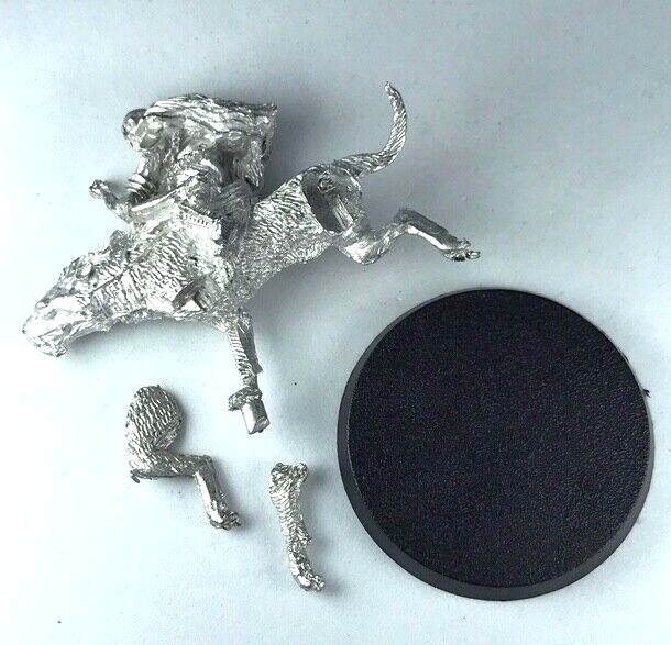 Metal Warg Rider Mordor Orc - LOTR / Warhammer / Lord of the Rings X573