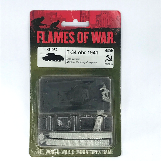 WW2 Soviet T-34 Tank Obr 1941 Blister - Flames of War C1931