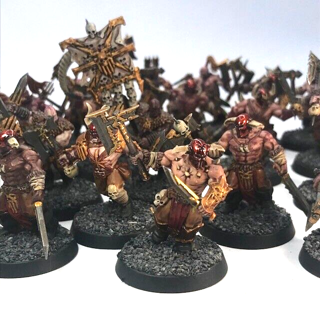 Khorne Bloodbound Bloodreavers Chaos - Painted - Warhammer Age of Sigmar C3511