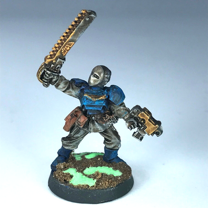 Converted Classic Metal Imperial Guard Cadian Lieutenant - Warhammer 40K X8366