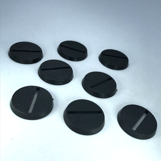 X8 Original GW 2003 25mm Round Bases Slotta - Warhammer 40K / LOTR X2770