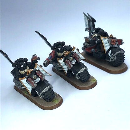 Dark Angels Ravenwing Bike Squad Space Marines Warhammer 40K GW Painted C4015