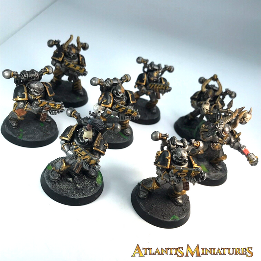 Iron Warriors Chaos Space Marine Squad - Painted - Warhammer 40K C666