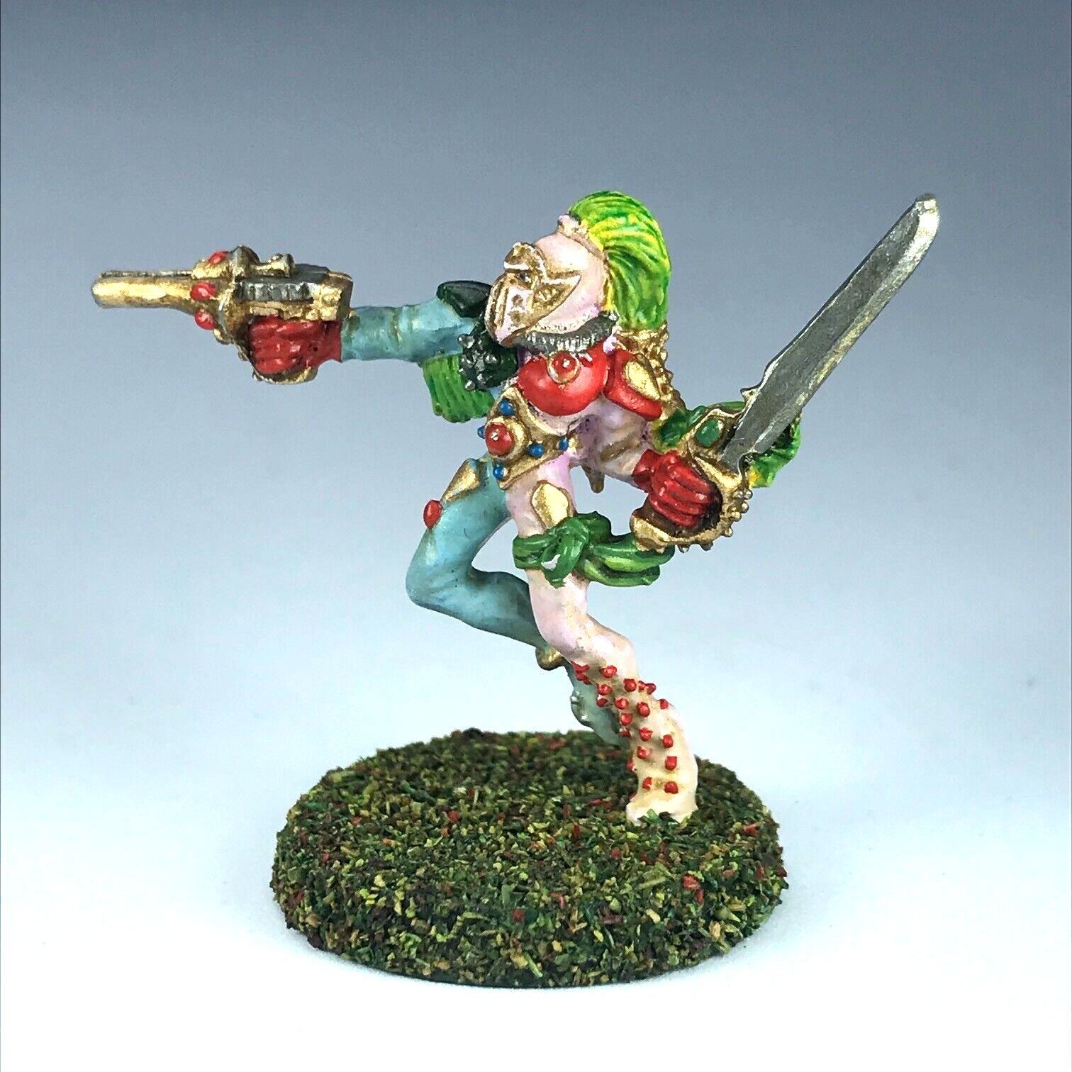 Classic metal eldar harlequin troupe aeldari - painted - warhammer 40k x12165