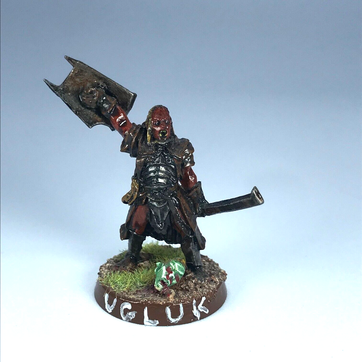 Ugluk Uruk Hai Captain - LOTR Warhammer / Lord of the Rings Painted Metal X12998