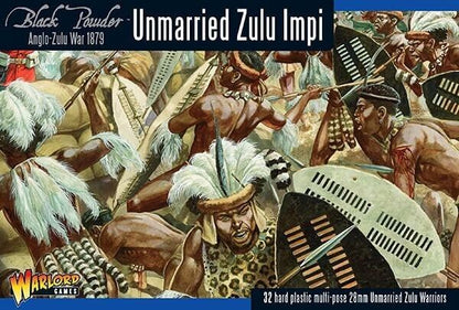 Unmarried Zulu Impi - Anglo-Zulu War - Warlord Games Black Powder Miniatures