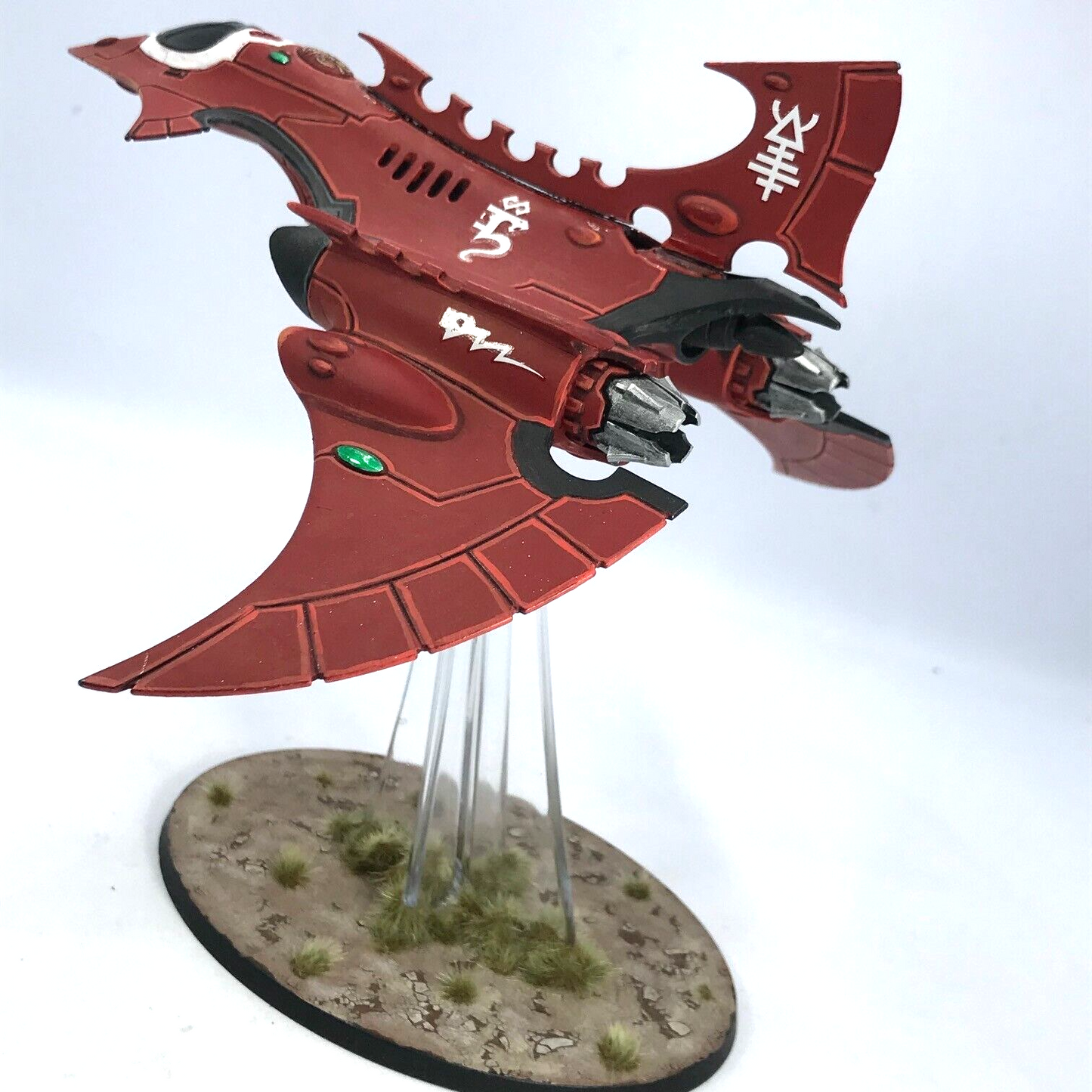 Aeldari Hemlock Wraithfighter Aircraft 2 Eldar - Painted - Warhammer 40K GW