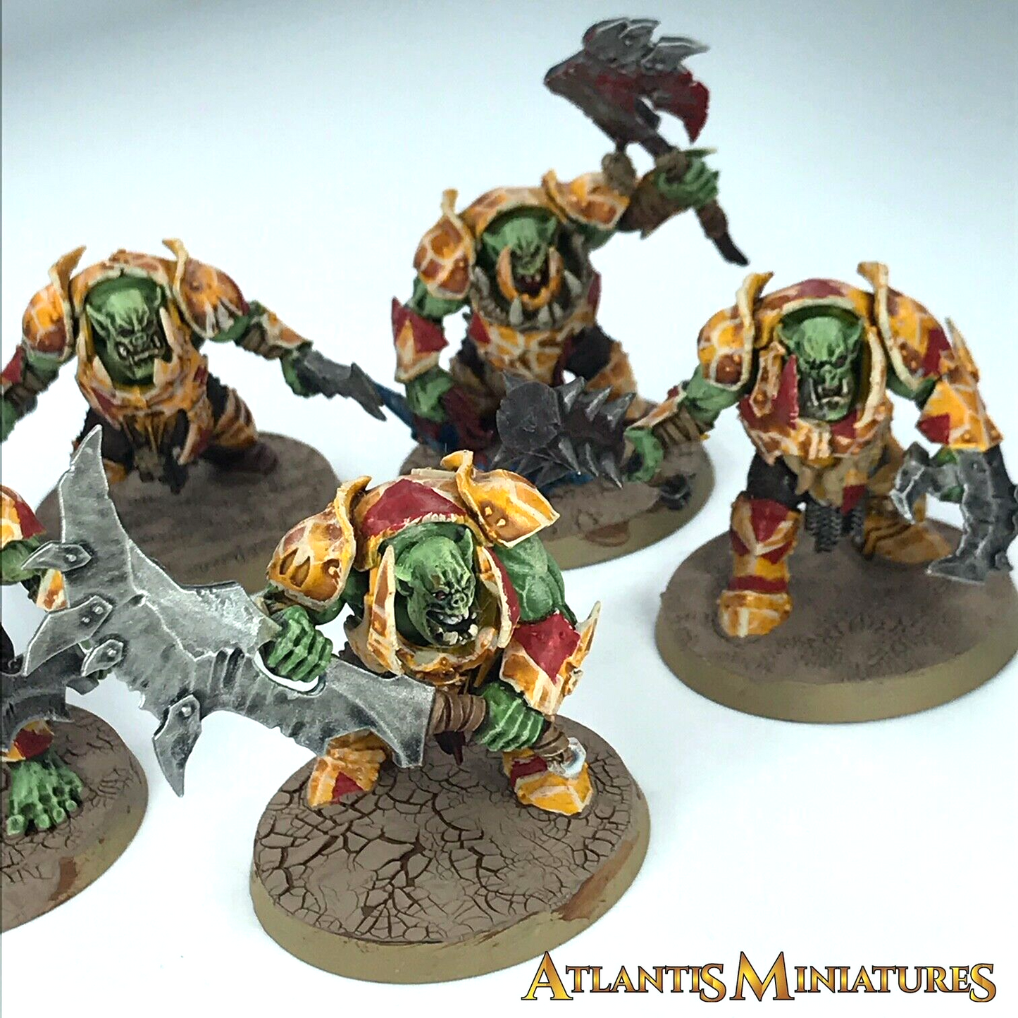 Painted Orruk Orc Ironjawz Brutes - Warhammer Age of Sigmar C1574