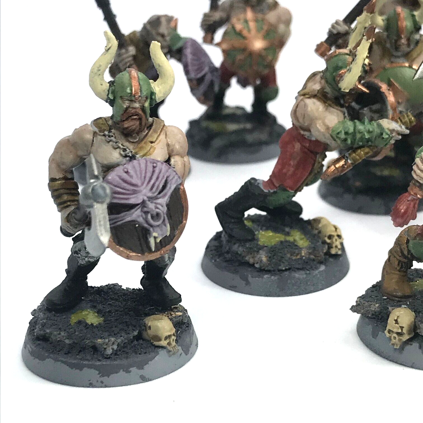 Chaos Marauders Maggotkin Nurgle Chaos - Painted - Warhammer Age of Sigmar C1277