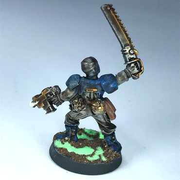 Converted Classic Metal Imperial Guard Cadian Lieutenant - Warhammer 40K X8366