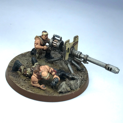 Catachan Autocannon Team Imperial Guard - Painted - Warhammer 40K GW C1586