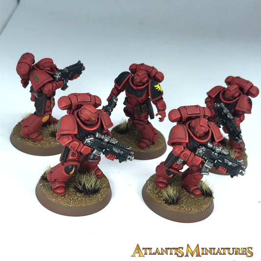 Painted Blood Angel Intercessor Squad Space Marine - Warhammer 40K C1520