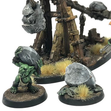 Metal Orc Goblin Rock Lobba Catapult - Painted - Warhammer Age of Sigmar C2631