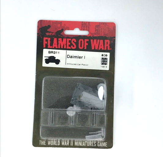 WW2 Allied British Daimler Armoured Car - Sealed Blister - Flames of War C1076