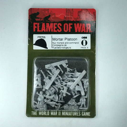 Metal French Mortar Platoon Blister WW2 - Flames of War C676