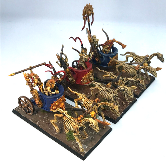 Skeleton Chariot Regiment Tomb King Tomb Kings - Painted Warhammer Fantasy BOX91