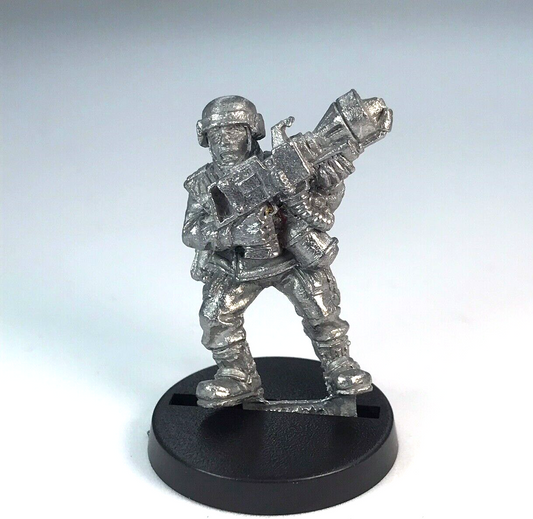 Cadian Shock Troop with Flamethrower Imperial Guard - Warhammer 40K Metal X4145