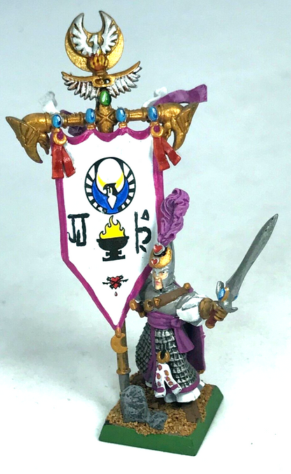 High Elf Elves Army Standard Bearer Painted - Warhammer Fantasy C1218