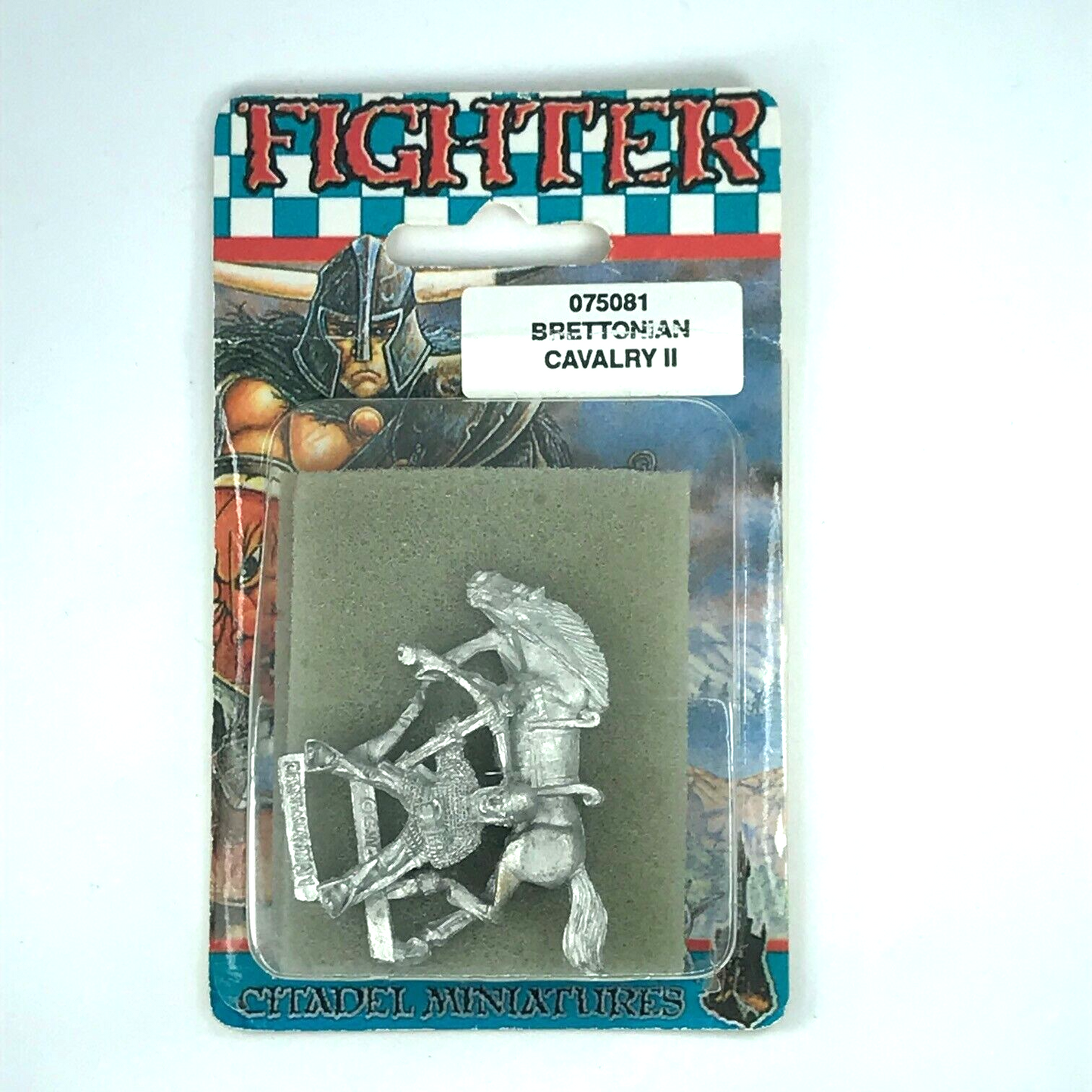 Metal Classic Fighter Bretonnian Cavalry Blister - Warhammer Fantasy C71