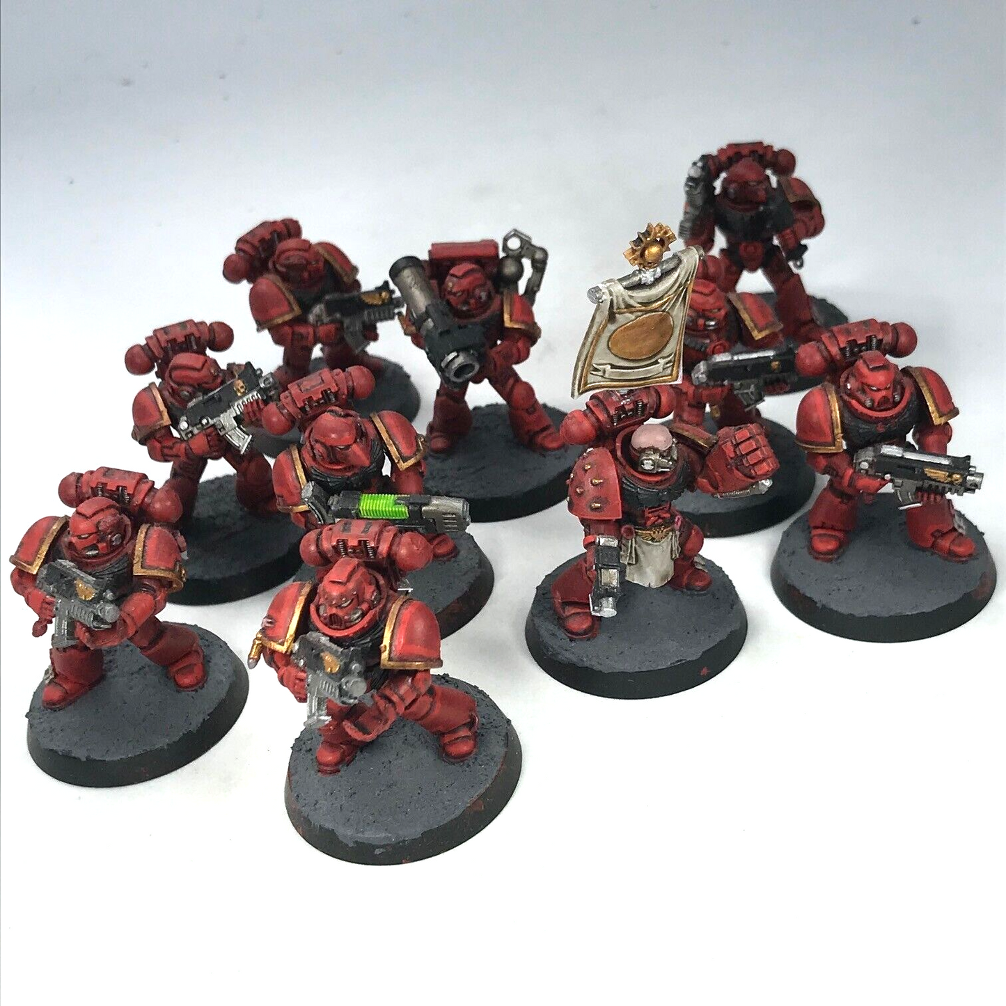 Blood Angels Squad Space Marine - Painted - Warhammer 40K C2381