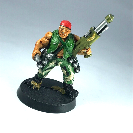 Catachan Rocket Launcher Crew Imperial Guard Warhammer 40K Classic Metal X11632