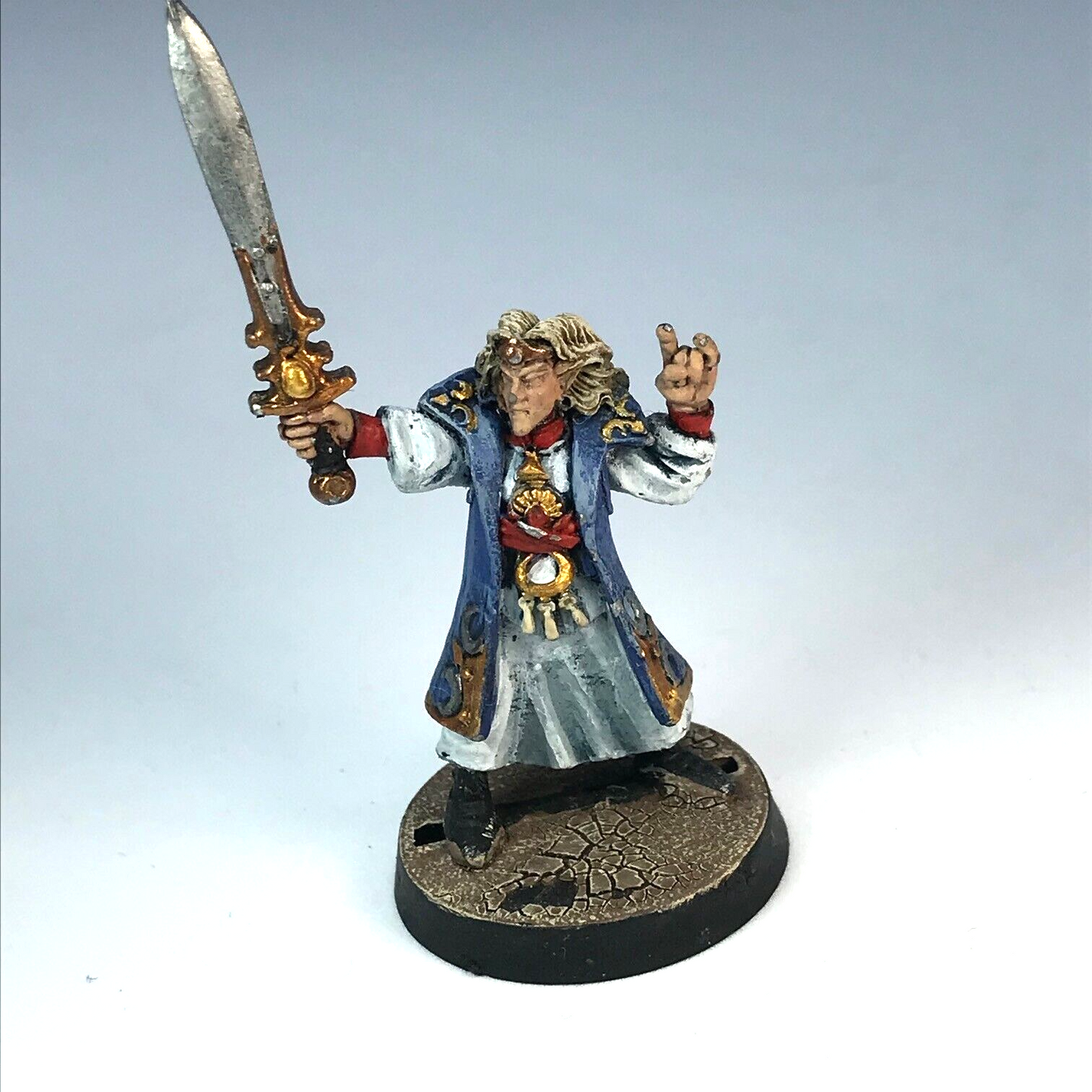 Classic High Elf Elves Mage Sorcerer Sigmar - Painted - Warhammer Fantasy X10240