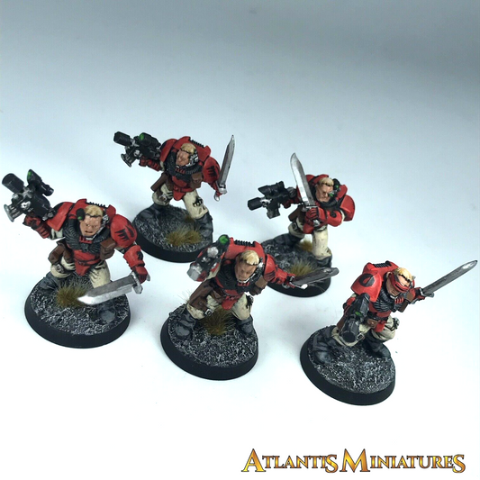 Painted Blood Angel Scout Squad Space Marine - Warhammer 40K C277