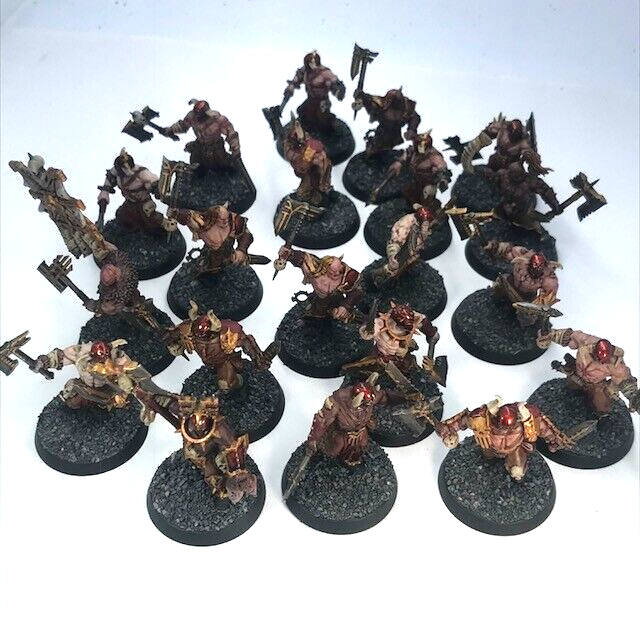 Khorne Bloodbound Bloodreavers Chaos - Painted - Warhammer Age of Sigmar C1319