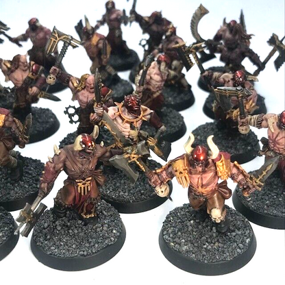 Khorne Bloodbound Bloodreavers Chaos - Painted - Warhammer Age of Sigmar C1319