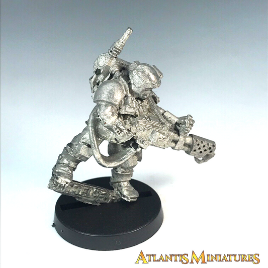 Metal Imperial Guard Kasrkin Stormtrooper Flamethrower - Warhammer 40K X6504