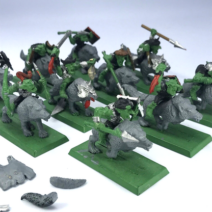 Goblin Wolf Rider Regiment Orcs & Goblins - Varying Condition - Warhammer C1711