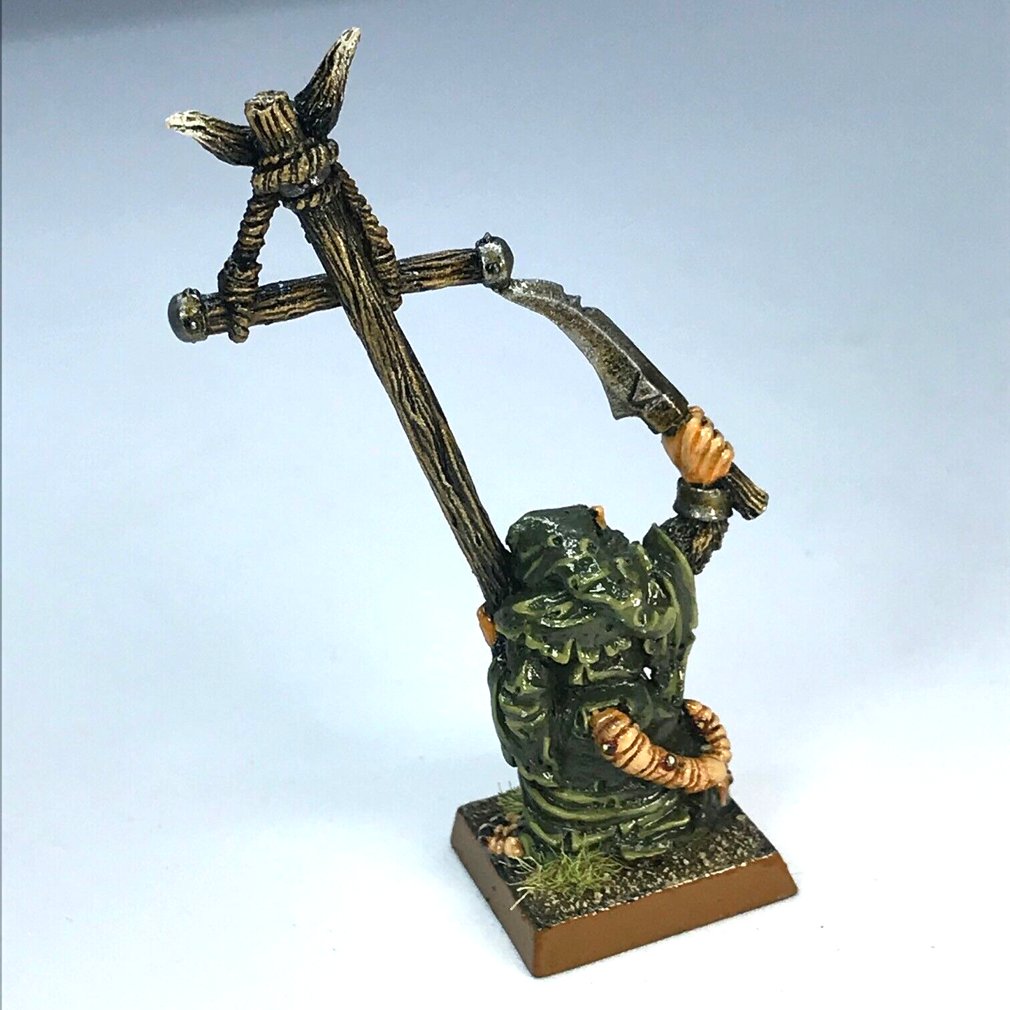 Skaven Plague Monk Standard Bearer - Painted - Warhammer Fantasy Metal X9672