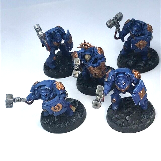 Space Marine Terminator Squad Ultramarines - Painted - Warhammer 40K C4054